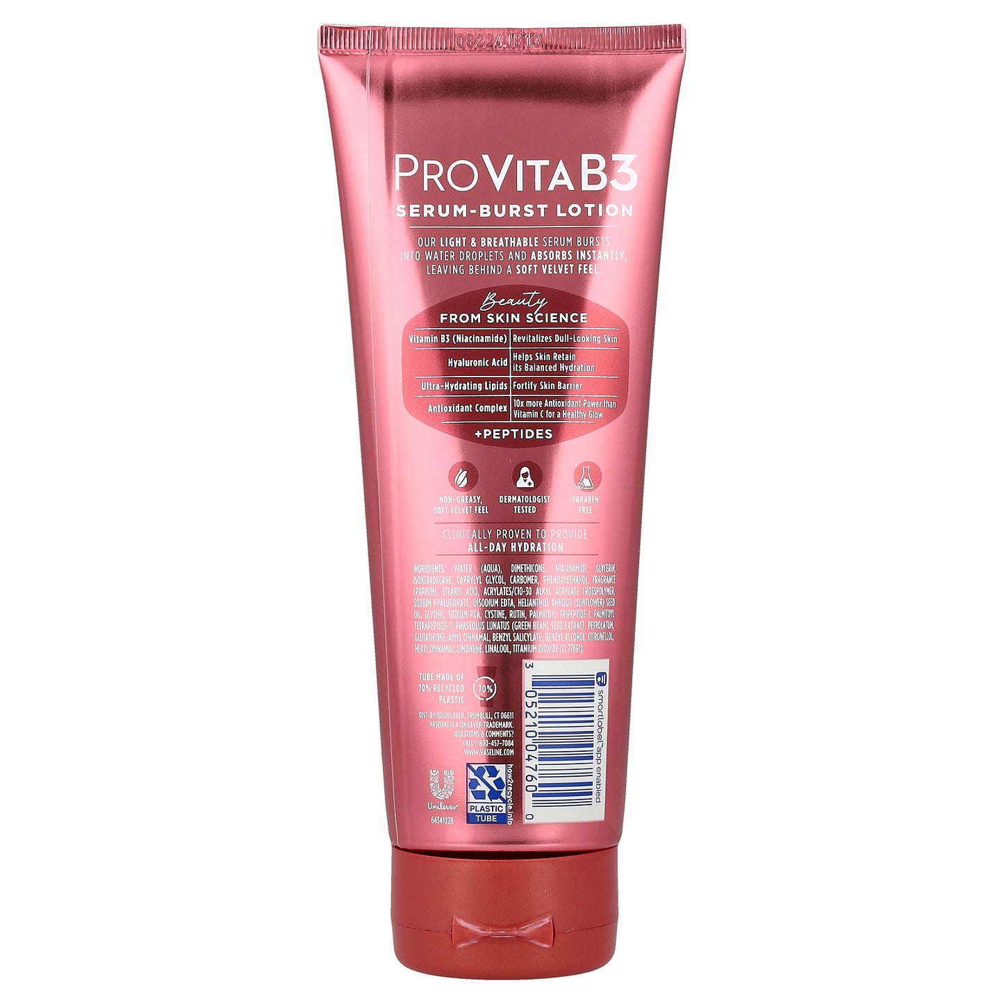 Vaseline, ProVitaB3, Serum-Burst Lotion, Supple & Soft, 7.5 fl oz (222 ml)