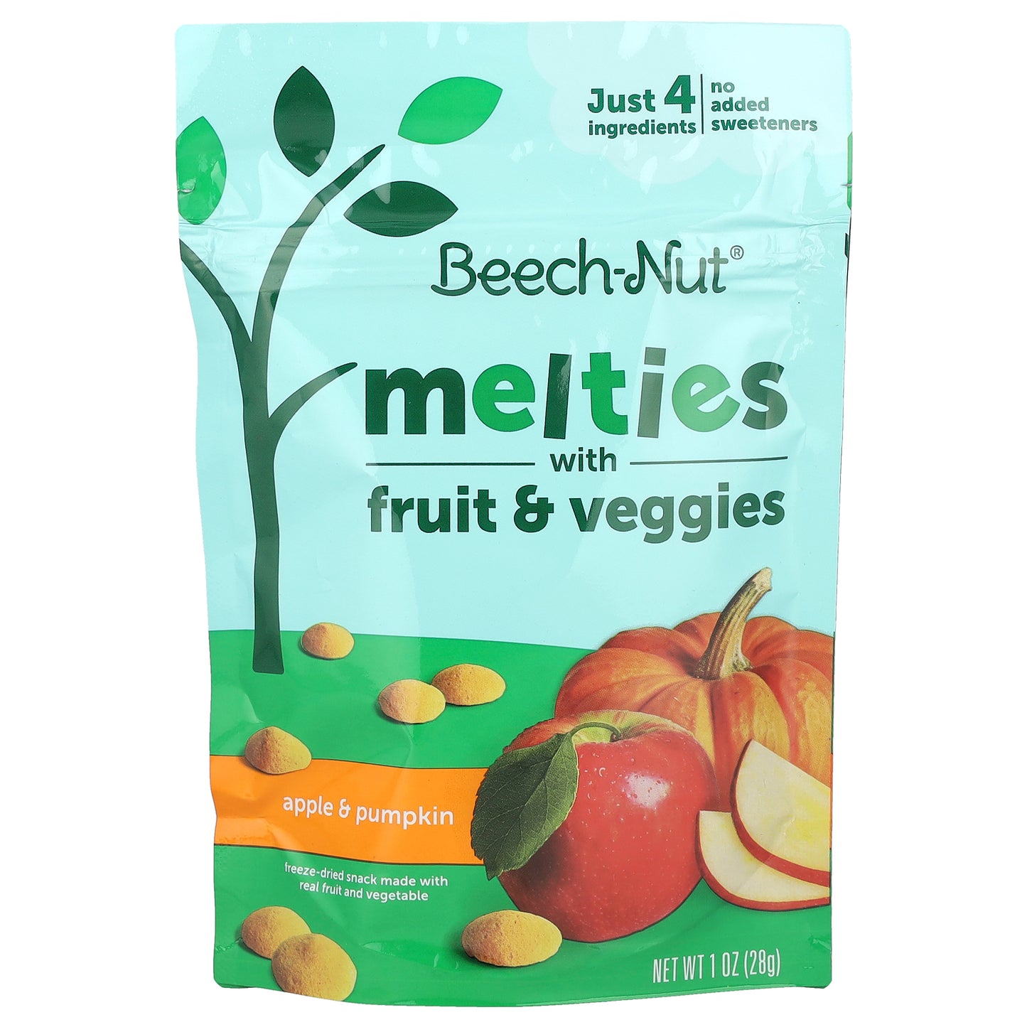 Beech-Nut, Melties with Fruit & Veggies, 8+ Months, Apple & Pumpkin, 1 oz (28 g)