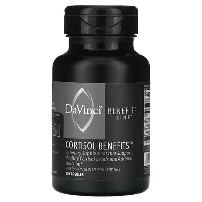 DaVinci Laboratories, Benefits Line, Cortisol Benefits, 60 Capsules