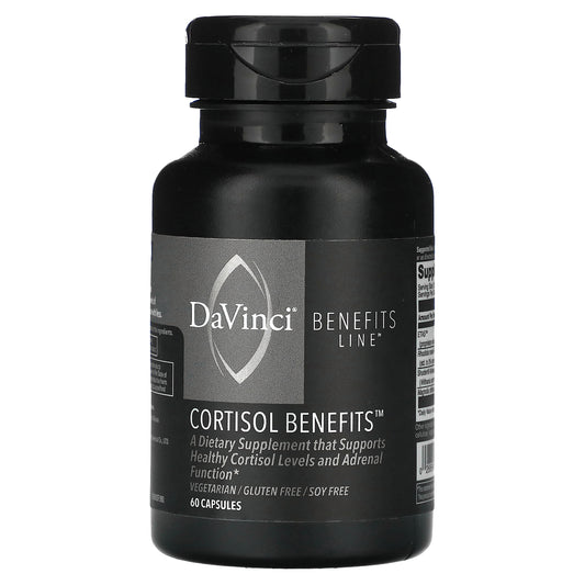 DaVinci Laboratories, Benefits Line, Cortisol Benefits, 60 Capsules