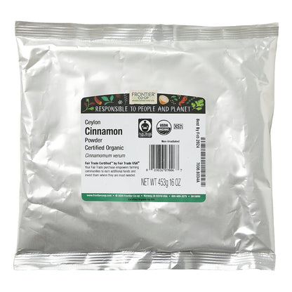 Frontier Co-op, Organic Fair Trade Ceylon Cinnamon Powder, 16 oz (453 g)