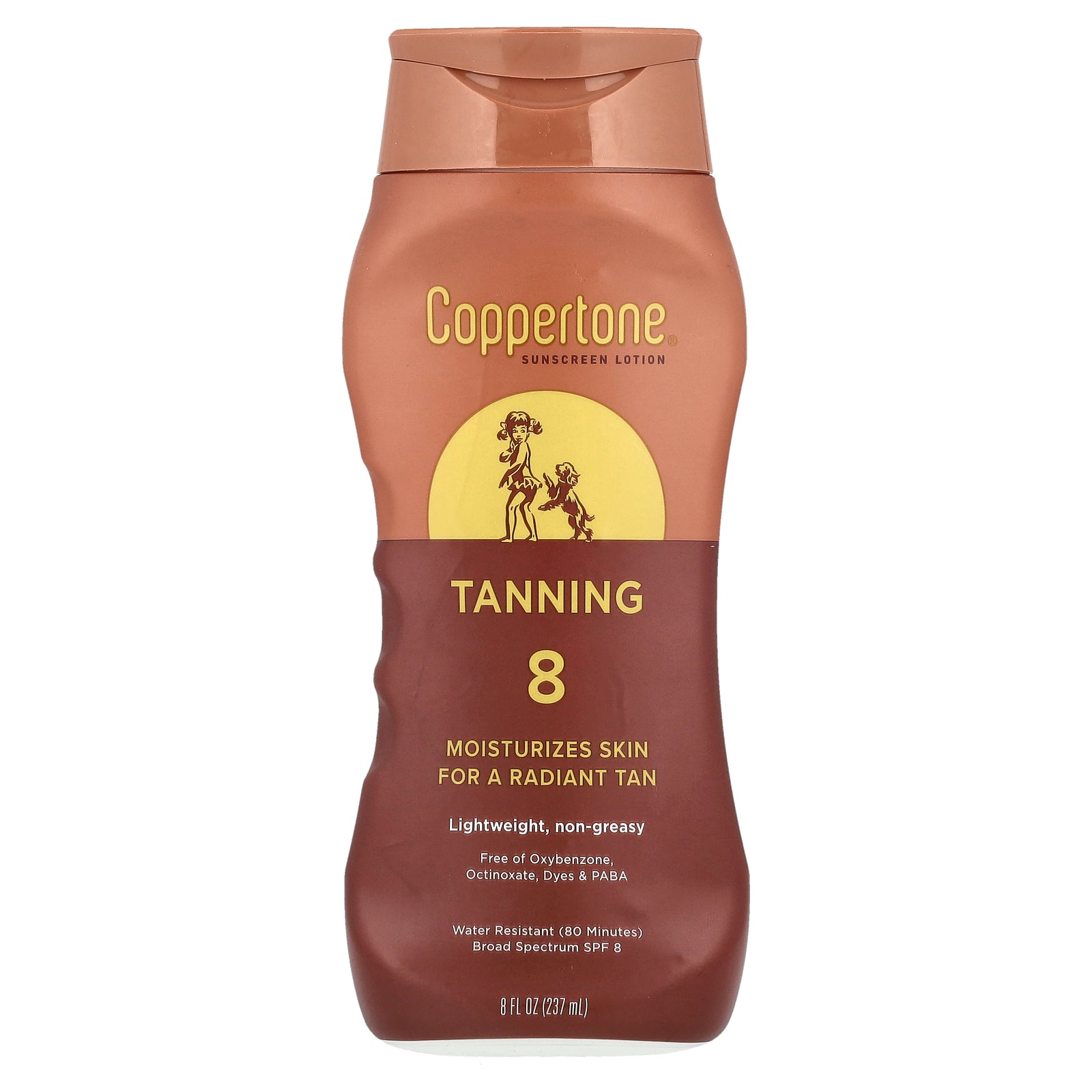 Coppertone, Tanning, Sunscreen Lotion, SPF 8, 8 fl oz (237 ml)