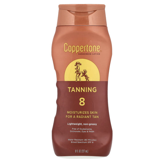 Coppertone, Tanning, Sunscreen Lotion, SPF 8, 8 fl oz (237 ml)