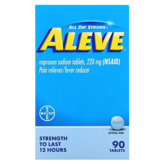 Aleve, Pain Reliever/Fever Reducer, 90 Tablets