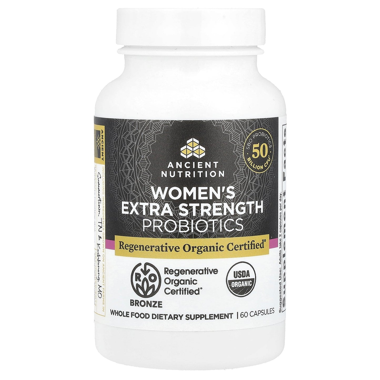 Ancient Nutrition, Women's Extra Strength Probiotics, 60 Capsules