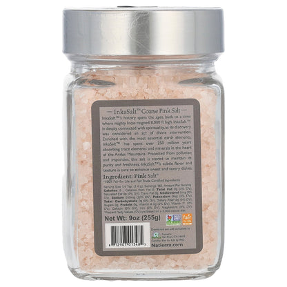 Natierra, Fair Trade Pink Salt, Coarse, 9 oz (255 g)