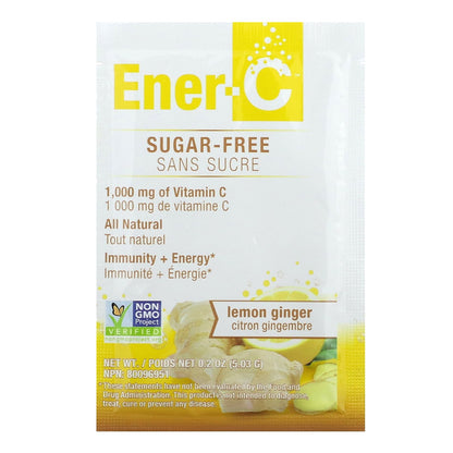 Ener-C, Vitamin C Drink Mix, Sugar Free, Lemon Ginger, 1,000 mg, 30 Packets