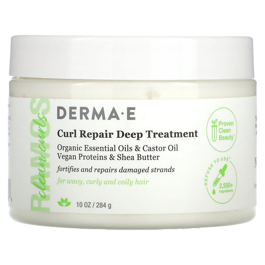 DERMA E, Ramos Clean Curls, Curl Repair Deep Treatment, 10 oz (284 g)