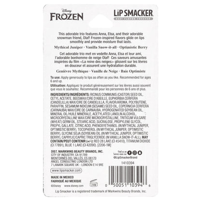 Lip Smacker, Disney Frozen II, Lip Balm, Trio Pack, 3 Pack, 0.14 oz (4 g) Each