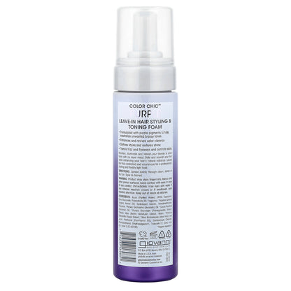 Giovanni, Color Chic™, Purple Leave-In Hair Styling & Toning Foam, 7 fl oz (207 ml)