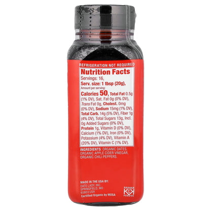 Date Lady, Hot Date Syrup, 11 oz (312 g)