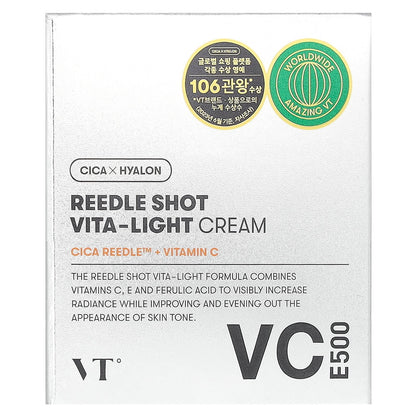 VT Cosmetics, Reedle Shot Vita-Light, Cream, 1.69 fl oz (50 ml)