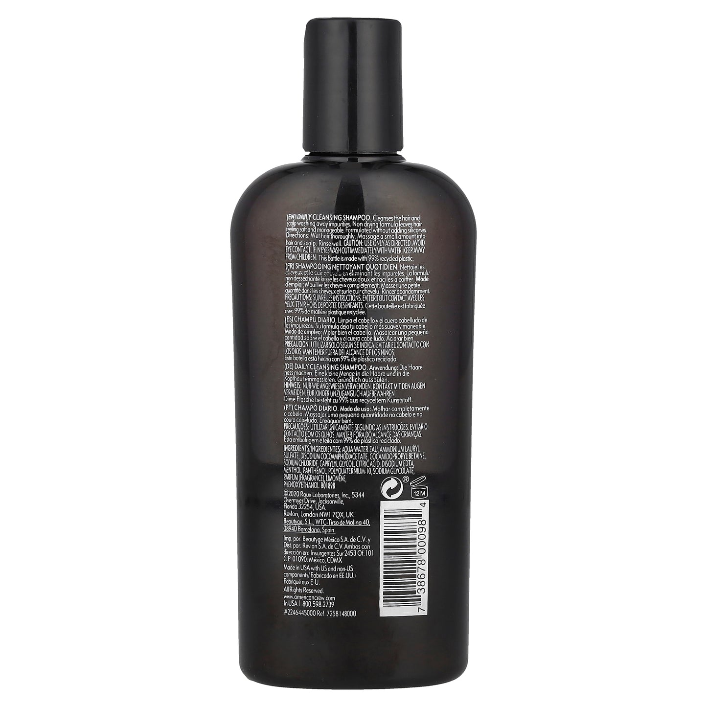 American Crew, Daily Cleansing Shampoo, Citrus Mint, 8.4 fl oz (250 ml)