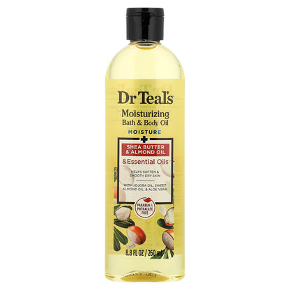 Dr. Teal's, Moisturizing Bath & Body Oil, Shea Butter & Almond Oil , 8.8 fl oz (260 ml)