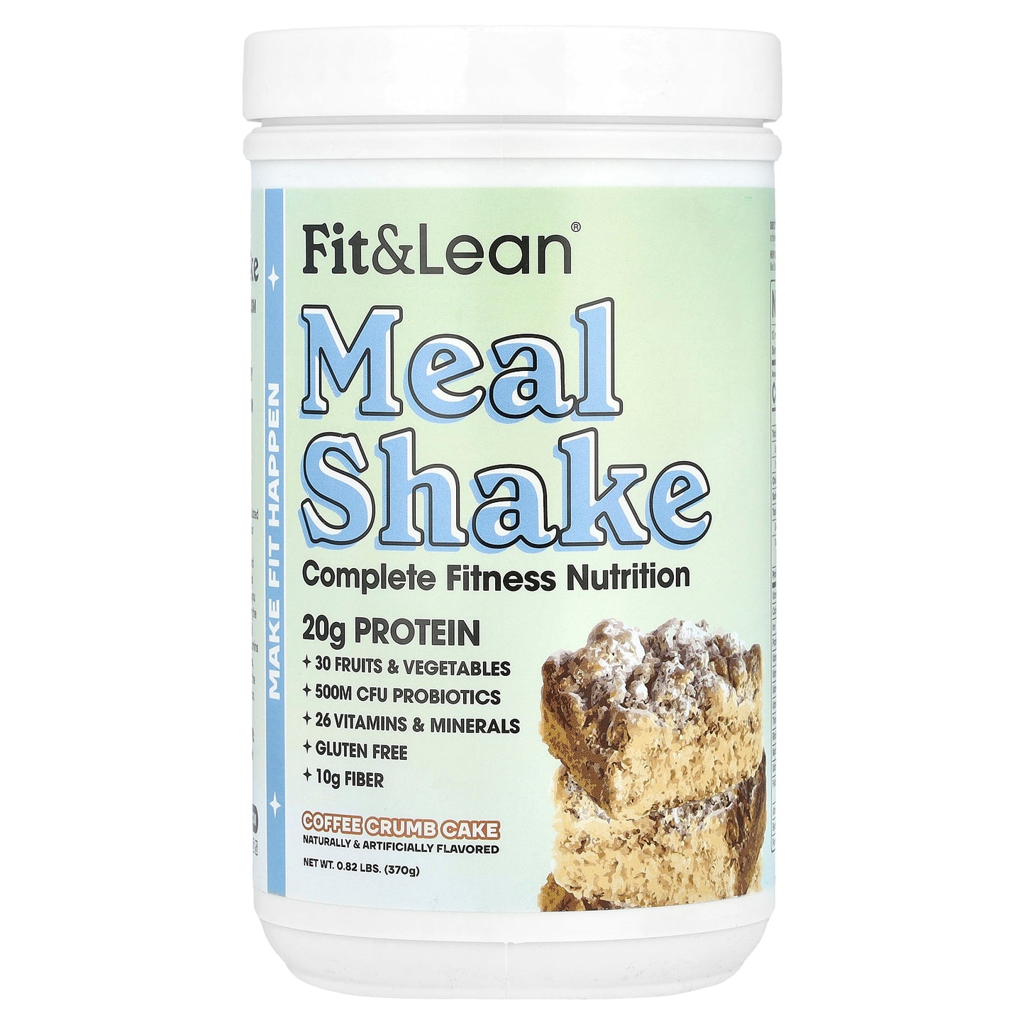 Fit & Lean, Meal Shake, Complete Fitness Nutrition, Coffee Crumb Cake, 0.82 lb (370 g)