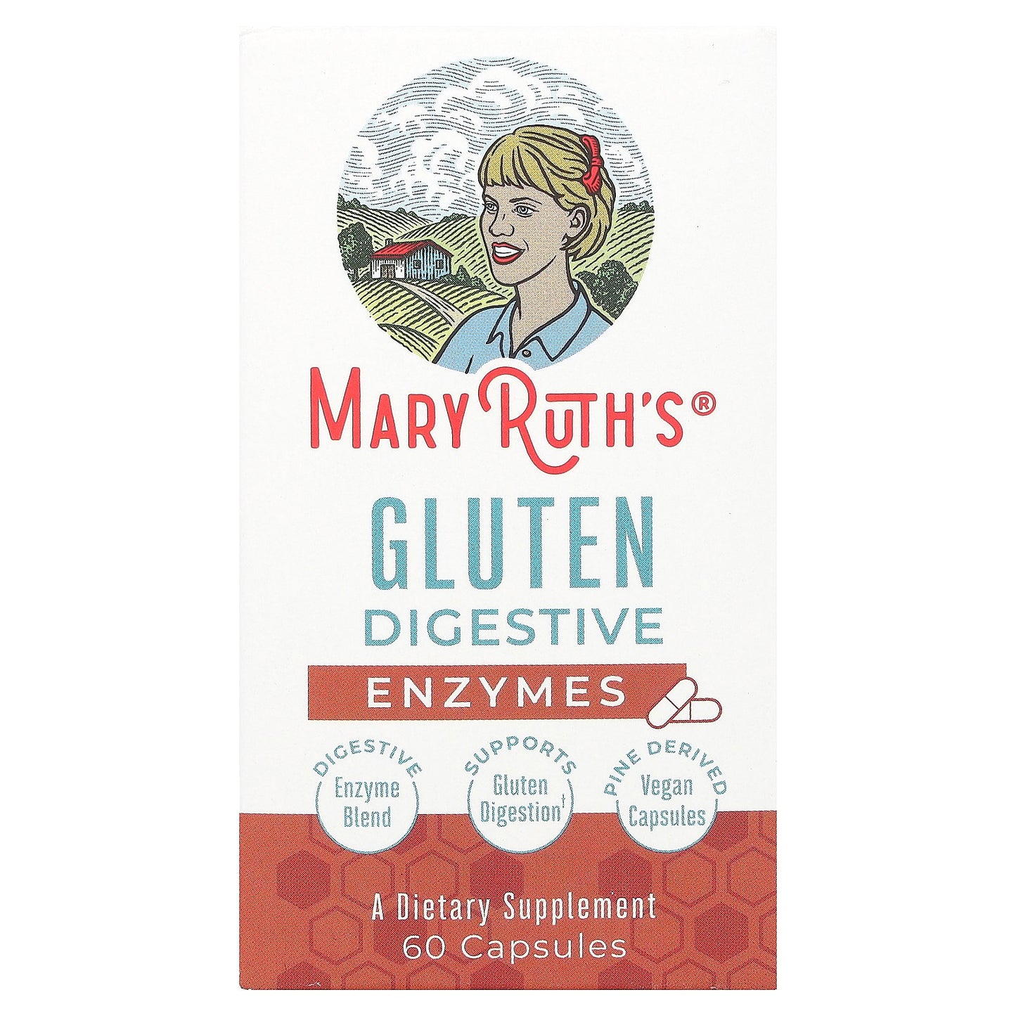 MaryRuth's, Gluten Digestive Enzymes, 60 Capsules