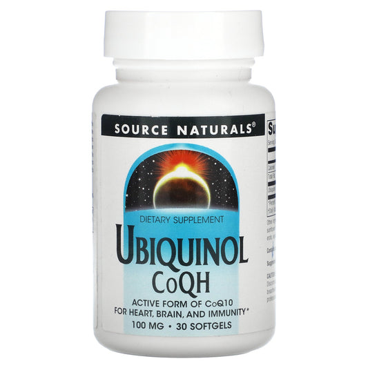 Source Naturals, Ubiquinol, CoQH, 100 mg, 30 Softgels