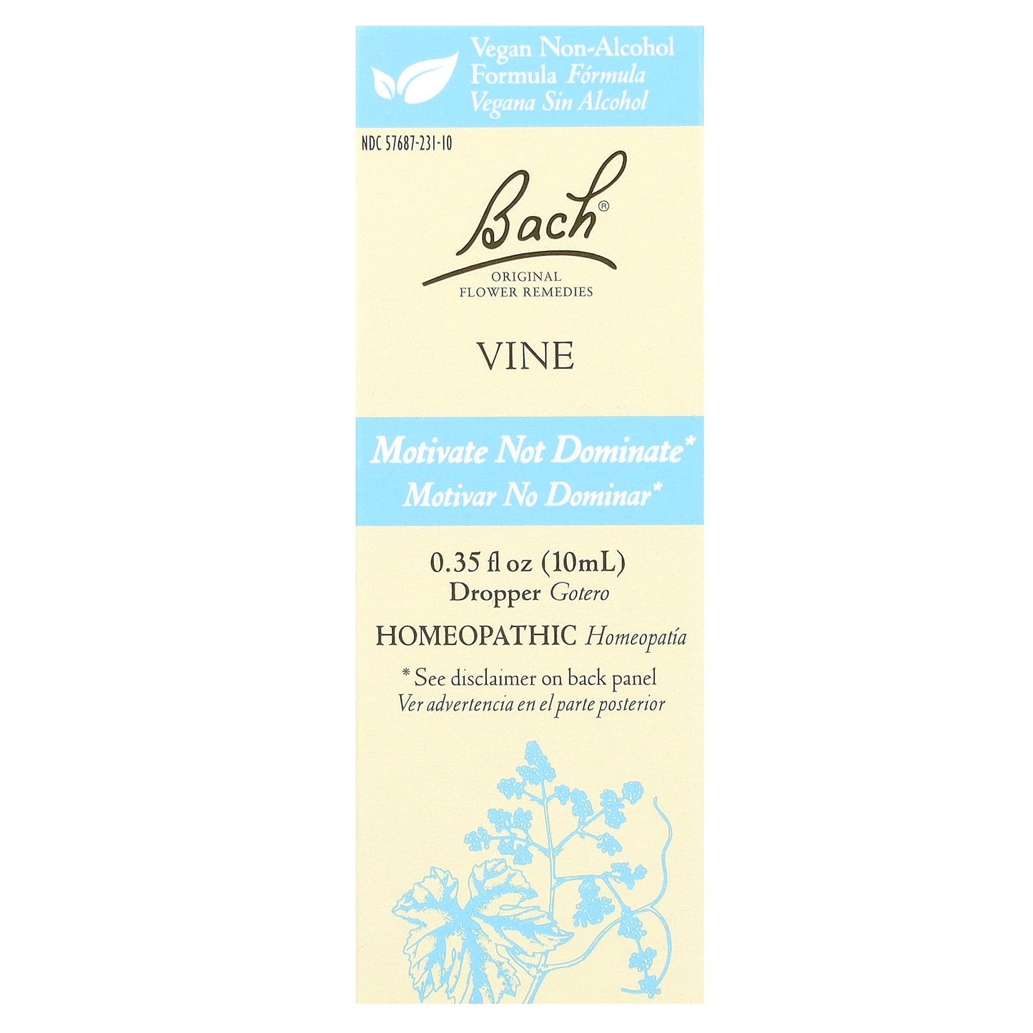 Bach, Original Flower Remedies, Vine, 0.35 fl oz (10 ml)