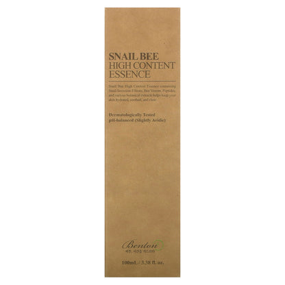 Benton, Snail Bee, High Content Essence, 3.38 fl oz (100 ml)