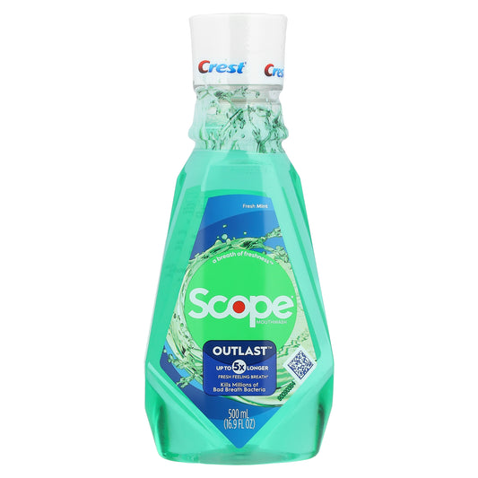 Crest, Scope®, Outlast™, Mouthwash, Fresh Mint, 16.9 fl oz (500 ml)