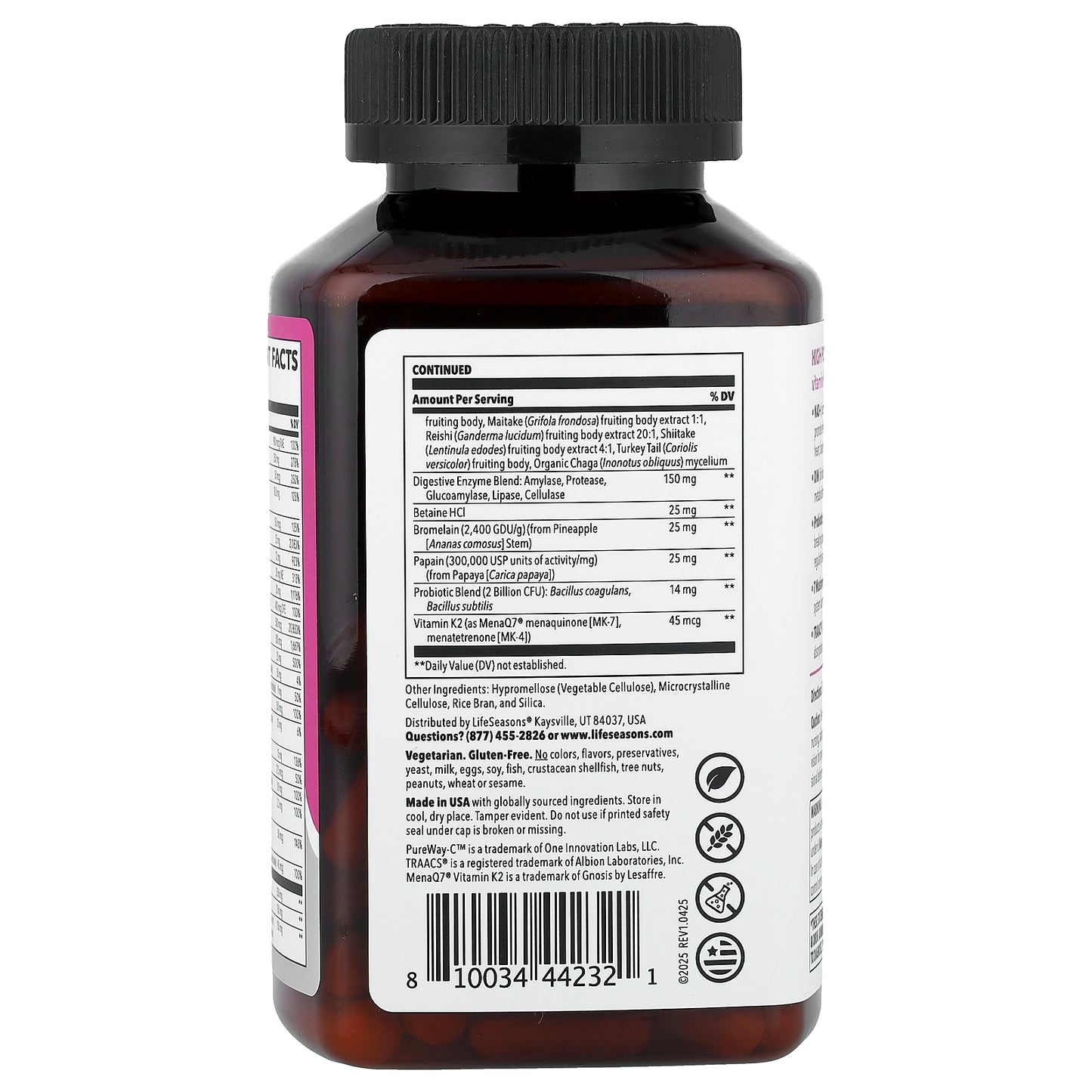 LifeSeasons, Therapeutics, Women's Multivitamin, High Potency, 120 Veg Capsules