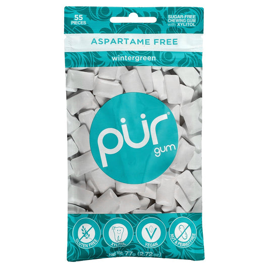 The PUR Company, Chewing Gum, Wintergreen, 55 Pieces, 2.72 oz (77 g)