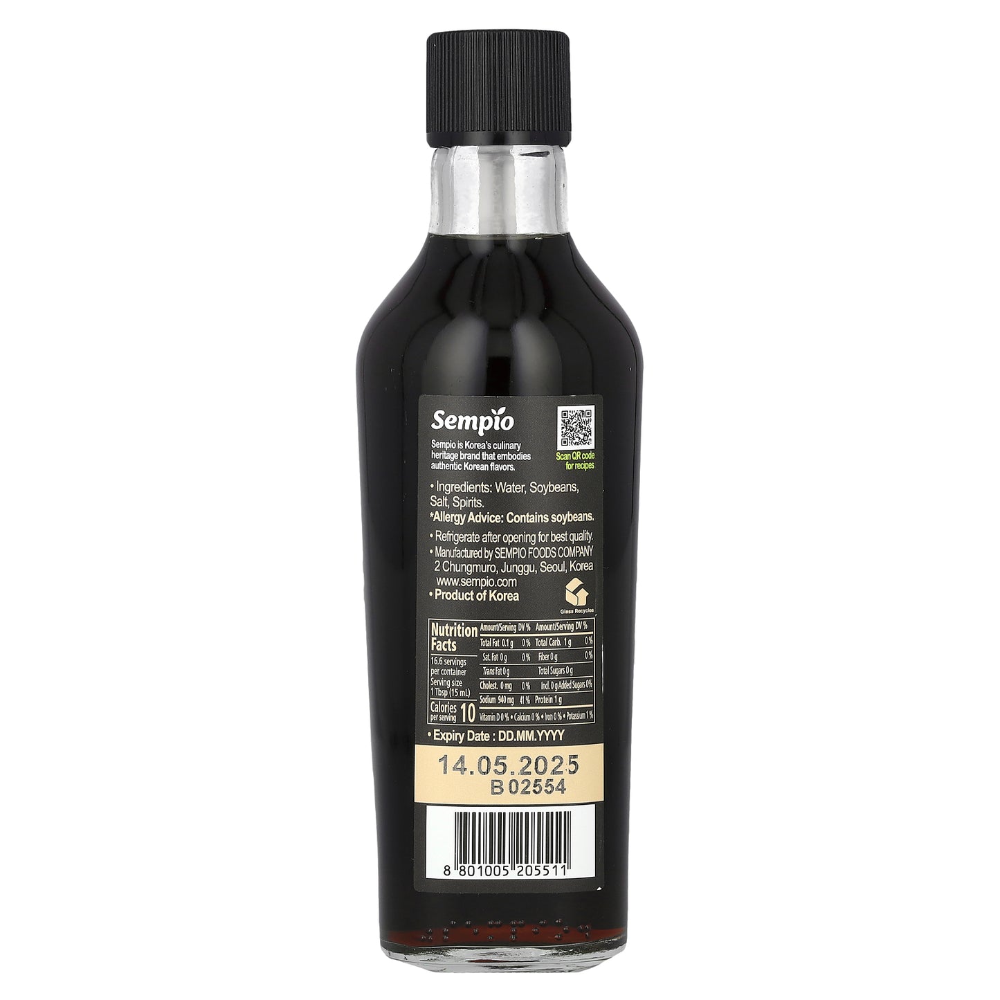 Sempio, Soy Sauce, 8.45 fl oz (250 ml)