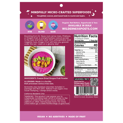 Wilderness Poets, Freeze Dried Dragon Fruit Powder, 12 oz (340 g)