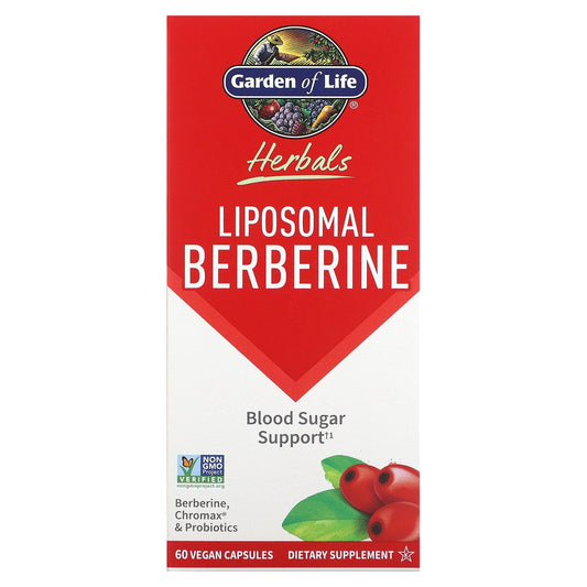 Garden of Life, Herbals, Liposomal Berberine, 60 Vegan Capsules