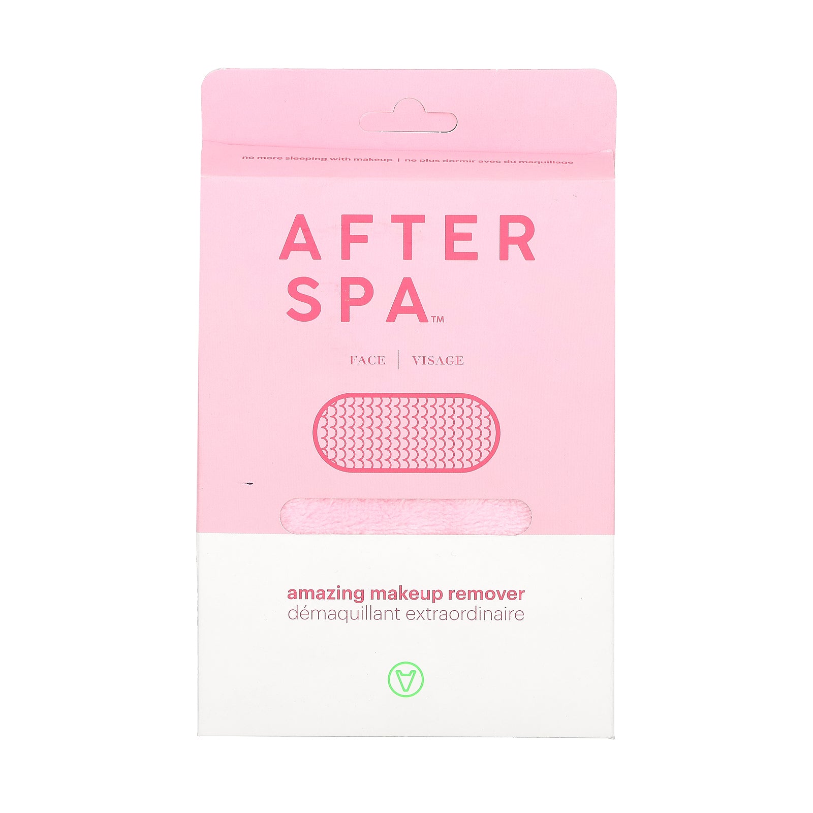 AfterSpa, Amazing Makeup Remover, Pink, 1 Cloth