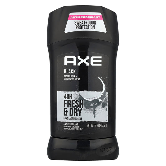 AXE, 48H  Fresh & Dry, Antiperspirant, Black, Frozen Pear & Cedarwood, 2.7 oz (76 g)