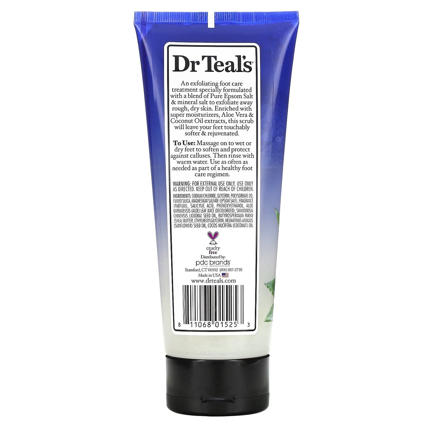 Dr. Teal's, Foot Care Therapy, Gentle Exfoliant with Pure Epsom Salt, 6 oz (170 g)