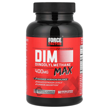 Force Factor, Fundamentals, DIM Max, 60 Vegetable Capsules