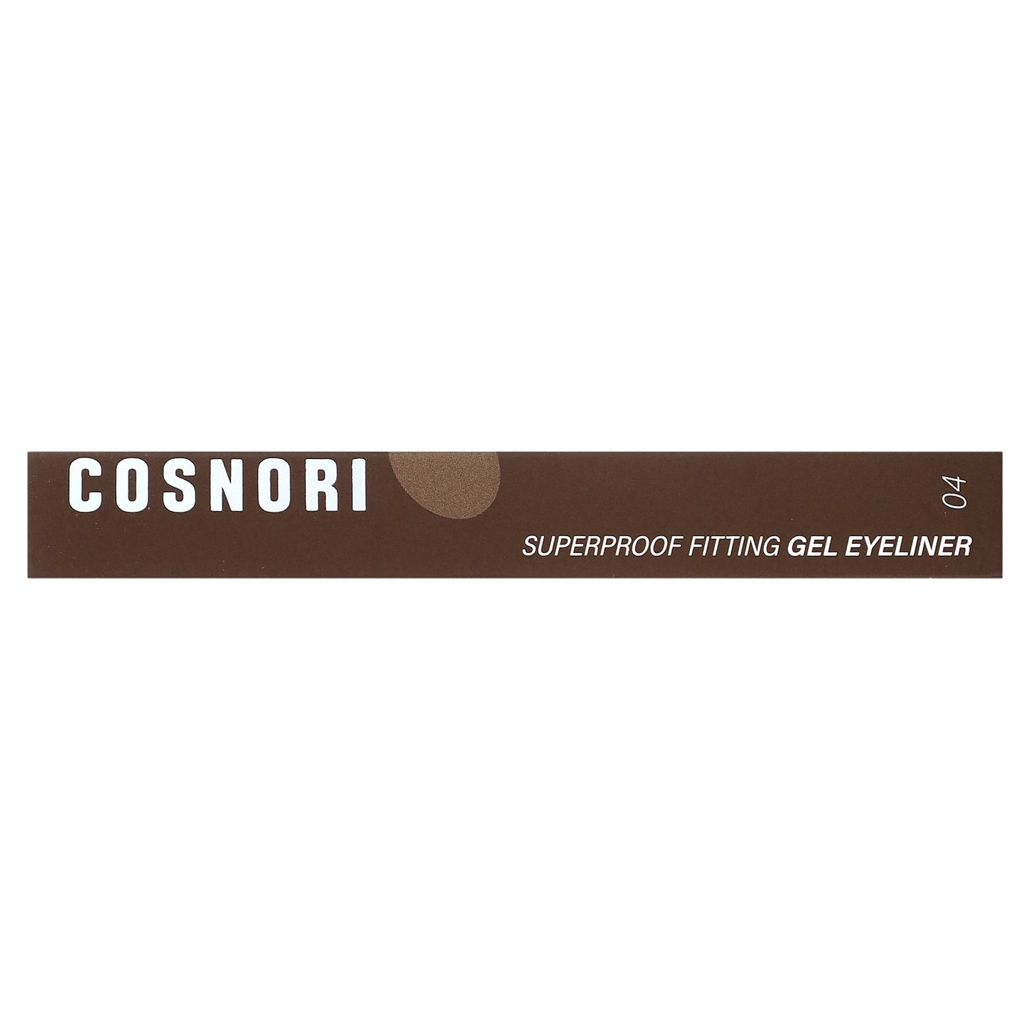 Cosnori, Superproof Fitting Gel Eyeliner, 04 Peanut Brown, 0.13 g