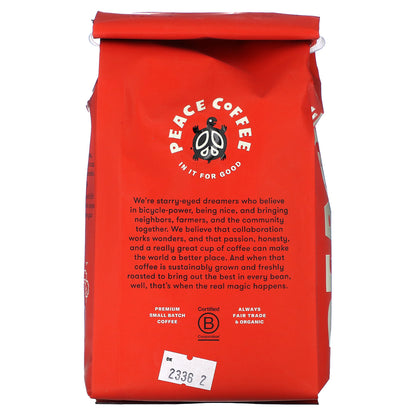 Peace Coffee, Organic Black Squirrel, Espresso Blend, Ground, Medium Roast, 12 oz (340 g)