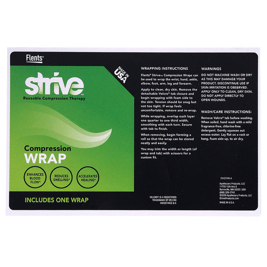 Strive, Compression Wrap, Black, 1 Wrap