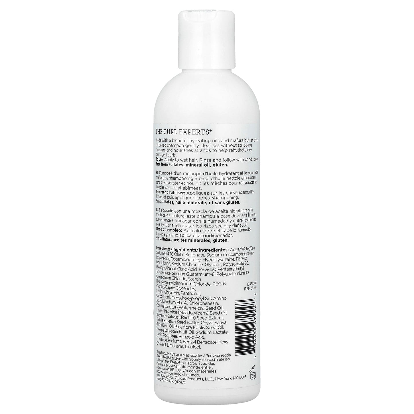 Ouidad, Moisture Lock™, Cleansing Oil Shampoo, All Curl Types, 8.5 fl oz (250 ml)