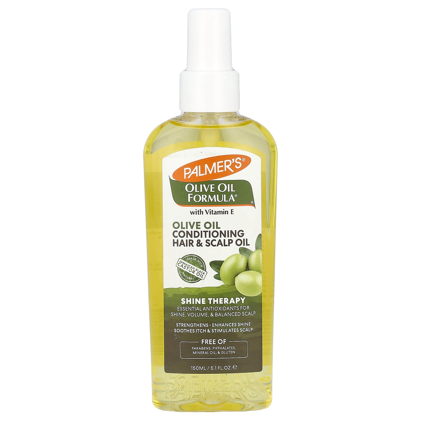 Palmer's, Olive Oil Formula® with Vitamin E, Conditioning Hair & Scalp Oil, Shine Therapy, 5.1 fl oz (150 ml)