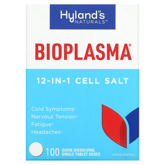 Hyland's Naturals, Bioplasma, 12-In-1 Cell Salt, 100 Quick-Dissolving Single Tablet Doses