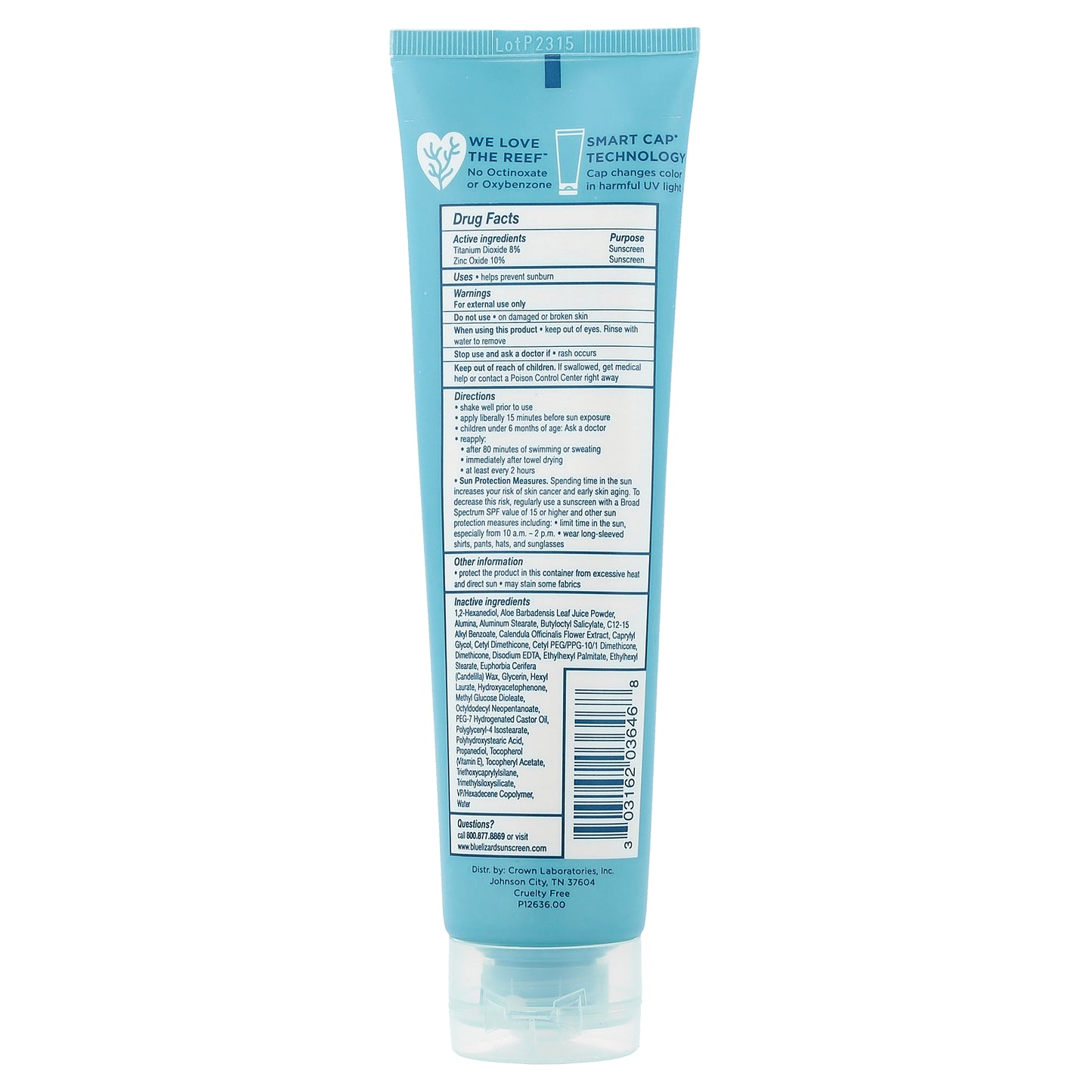 Blue Lizard Australian Sunscreen, Baby Mineral Sunscreen, SPF 50, 5 fl oz (148 ml)