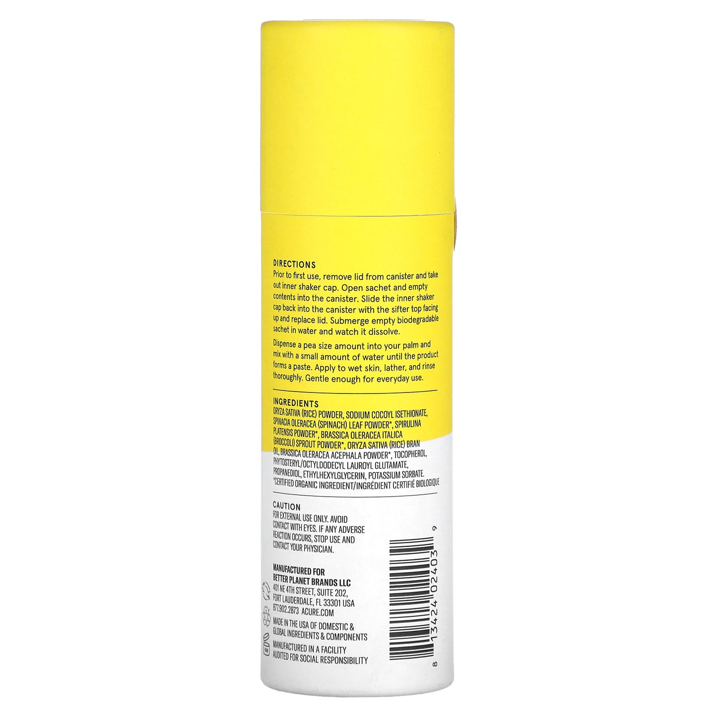 ACURE, Brightening Cleansing Powder, 1 oz (30 g)