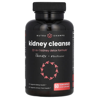 NutraChamps, Kidney Cleanse, 60 Vegan Capsules