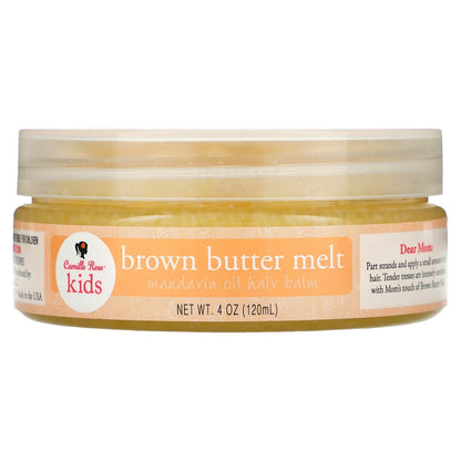 Camille Rose, Kids, Brown Butter Melt, Mandarin Oil Hair Balm, 4 oz (120 ml)