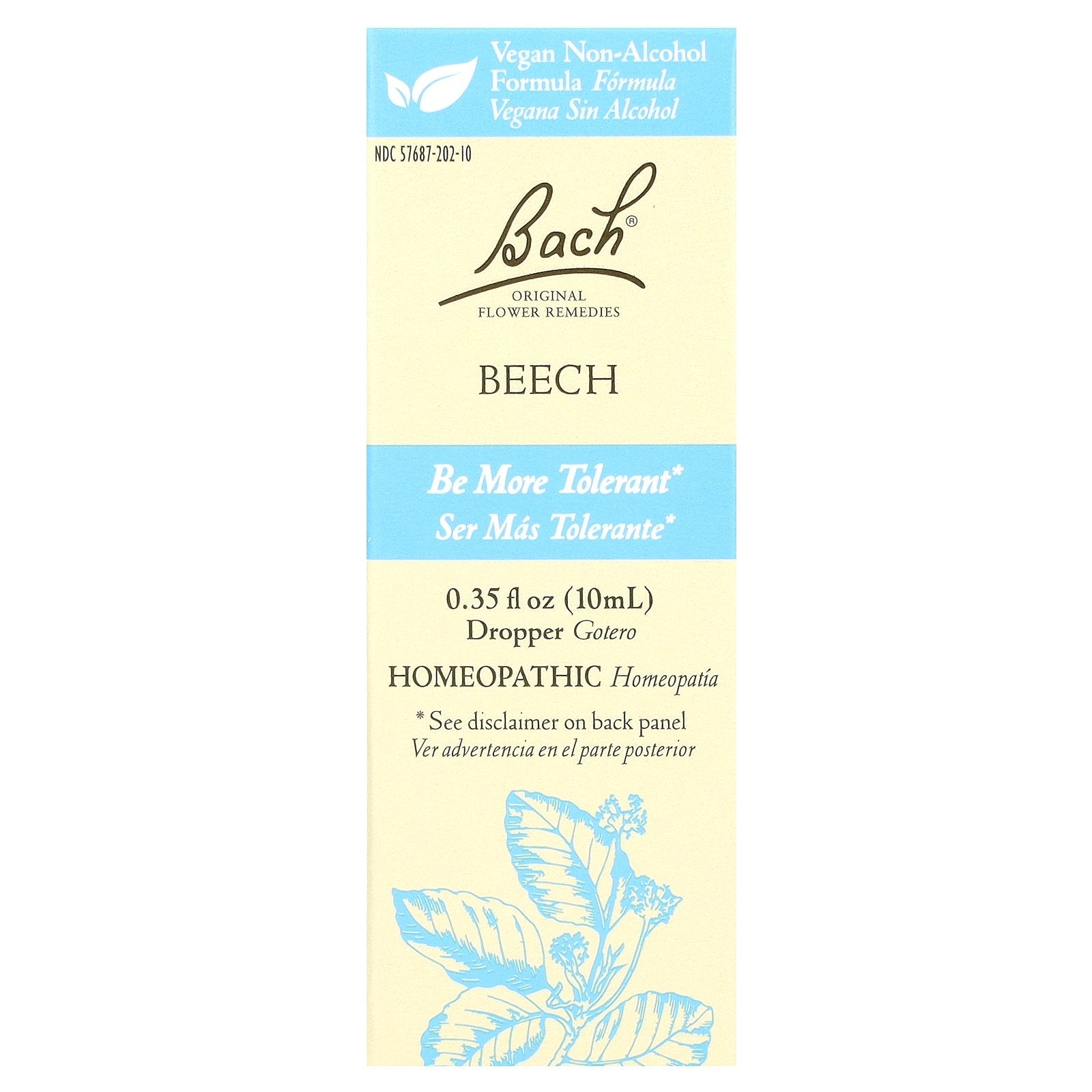 Bach, Original Flower Remedies, Beech, 0.35 fl oz (10 ml)