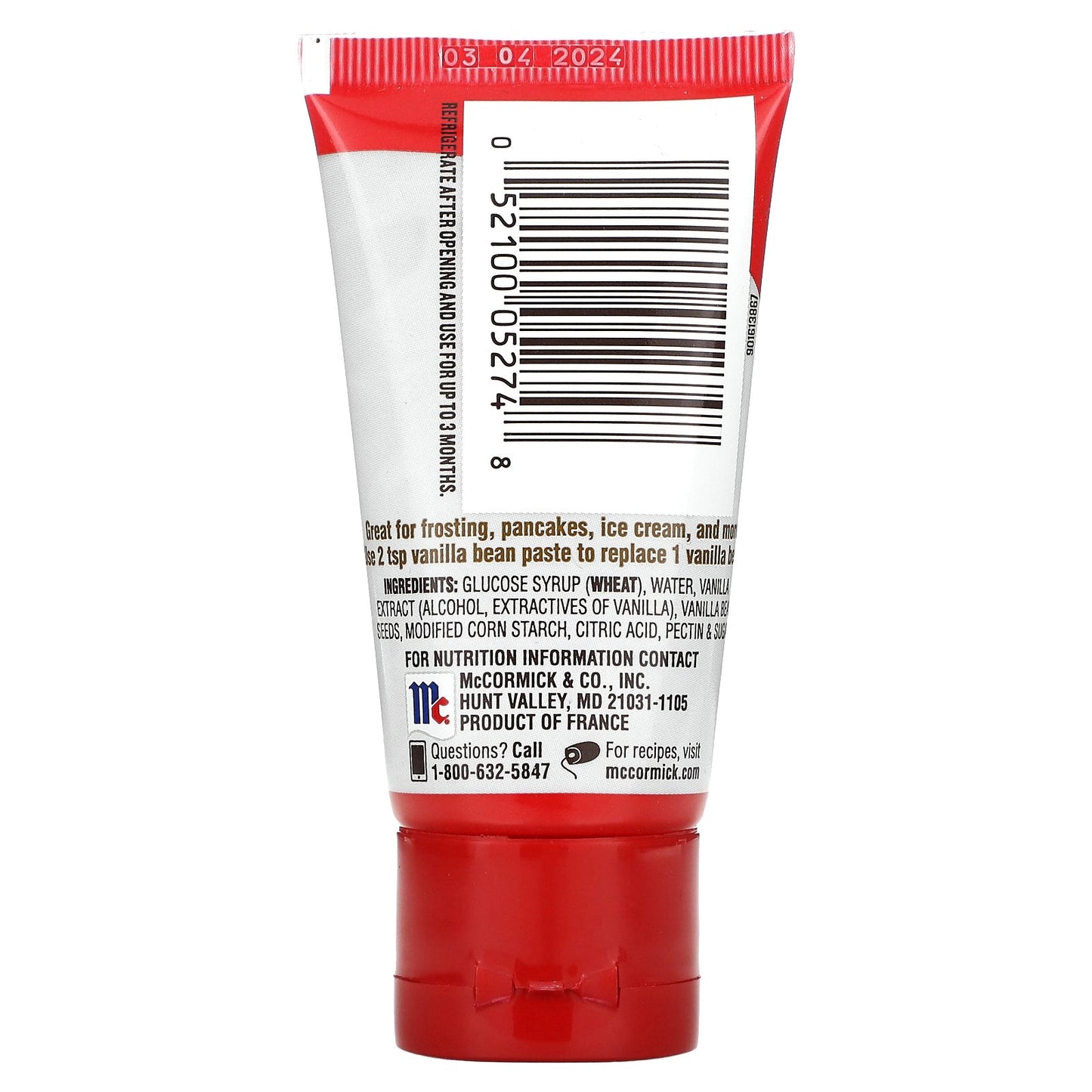 McCormick, Vanilla Bean Paste, 1.98 oz (56 g)