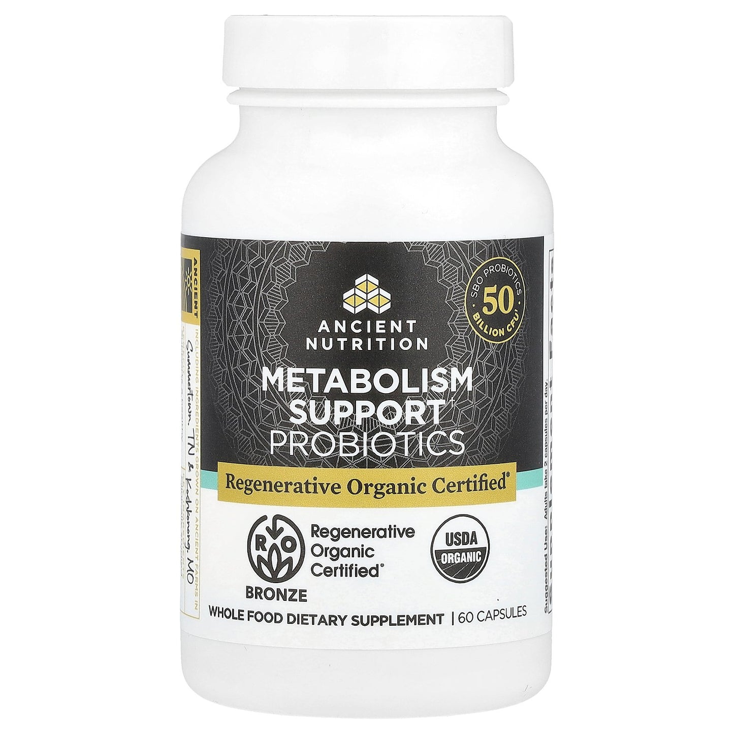 Ancient Nutrition, Metabolism Support Probiotics, 60 Capsules