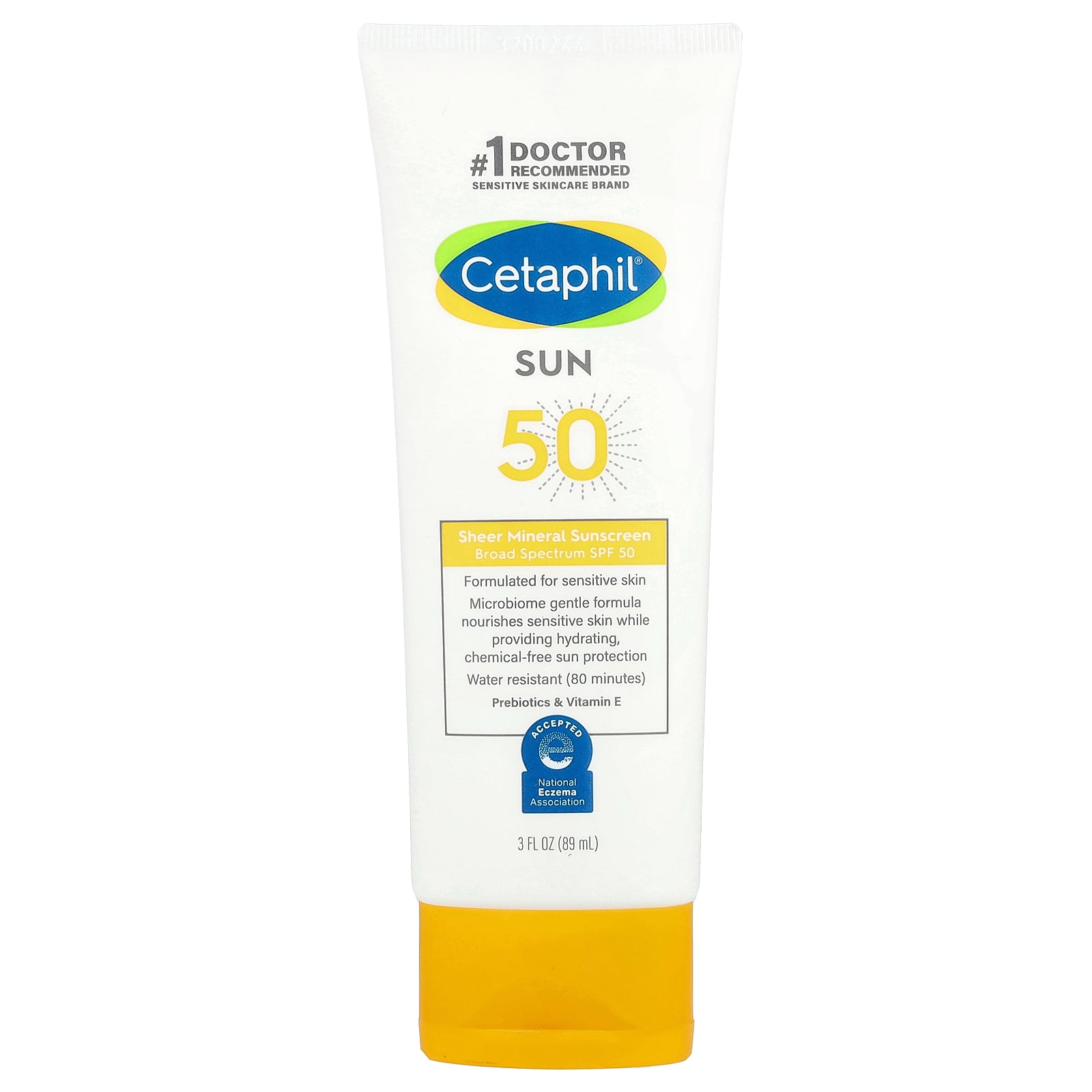 Cetaphil, Sheer Mineral Sunscreen, SPF 50, 3 fl oz (89 ml)