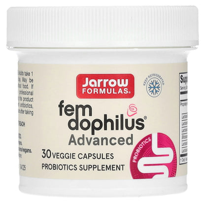 Jarrow Formulas, Vegan Fem Dophilus Advanced, 10 Billion CFU (104 mg), 30 Veggie Capsules