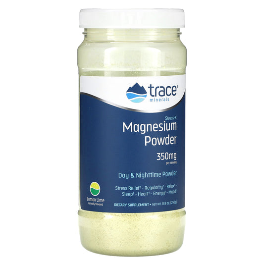 Trace, Stress-X, Magnesium Powder, Lemon Lime, 8.8 oz (250 g)