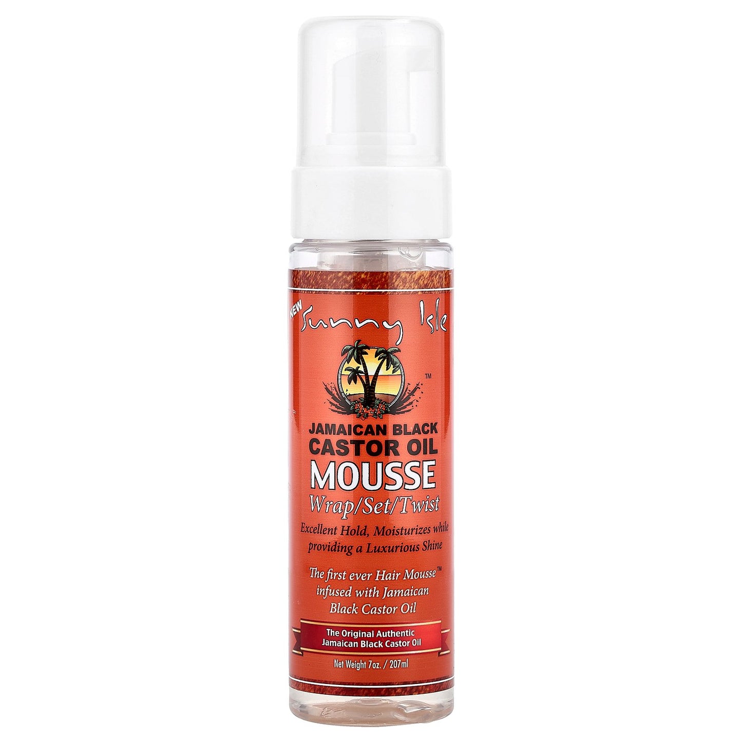 Sunny Isle, Jamaican Black Castor Oil Mousse, 7 oz (207 ml)